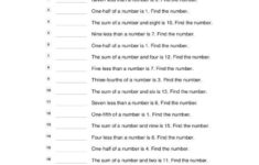 Writing Numerical Expressions Worksheet Solving Numerical Expressions