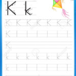 Writing Practice Letter K Printable Worksheet With Clip Art Writing