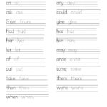 Writing Practice Worksheets Crystal Hoffman Handwriting 1st Grade
