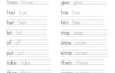Writing Practice Worksheets Crystal Hoffman Handwriting 1st Grade