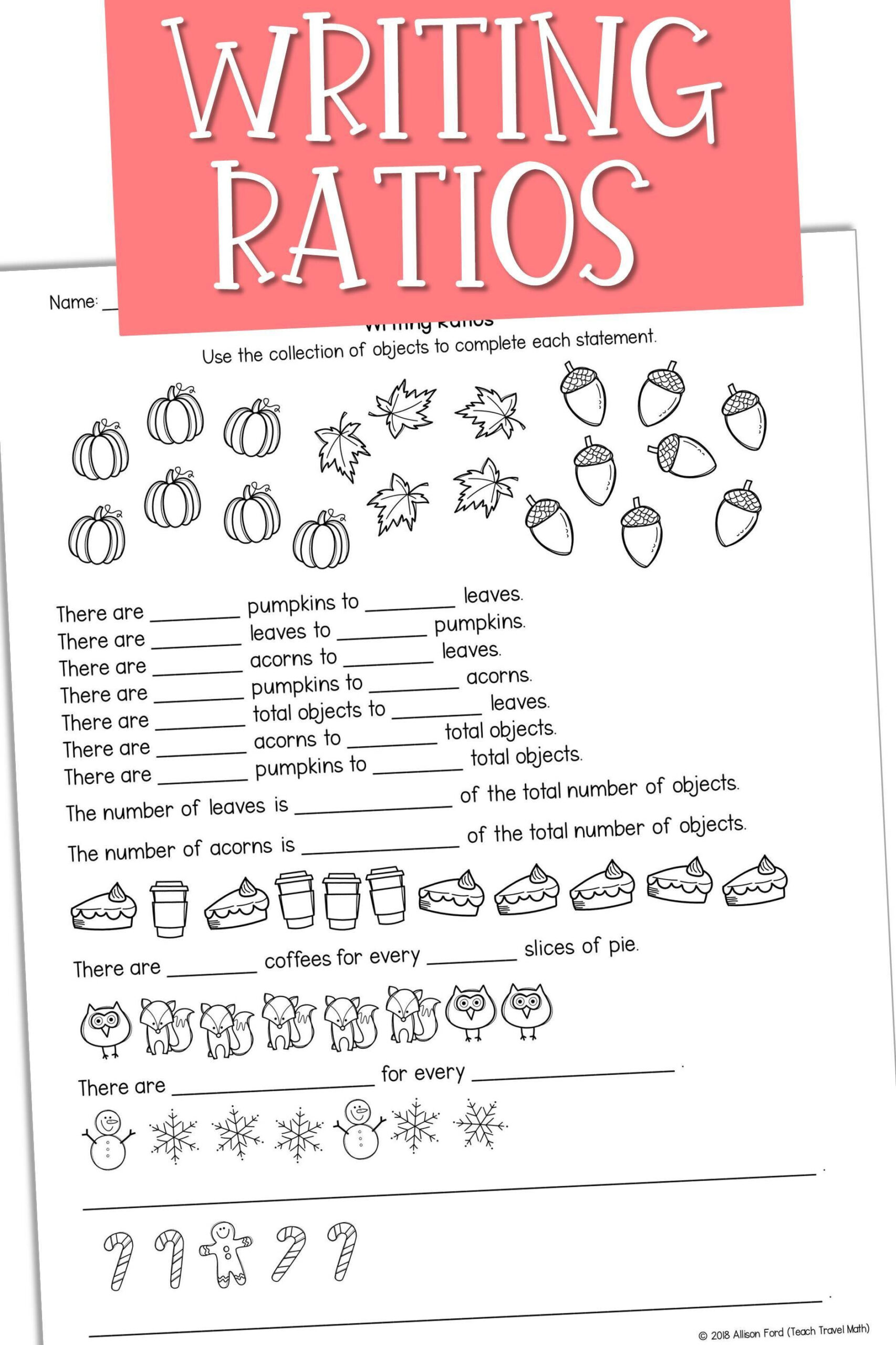 Writing Ratios Writing Ratios Teaching Math Writing