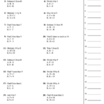 Writing With Expressions Worksheet With Answer Key Printable Pdf Download