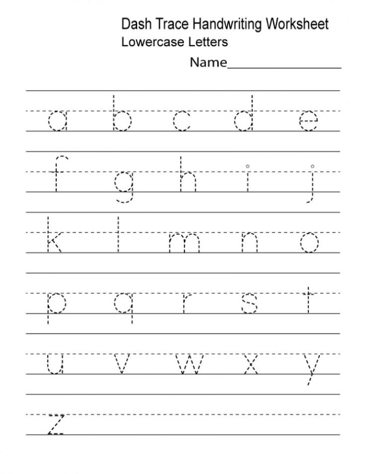 Writing Tracing Worksheets For Kindergarten
